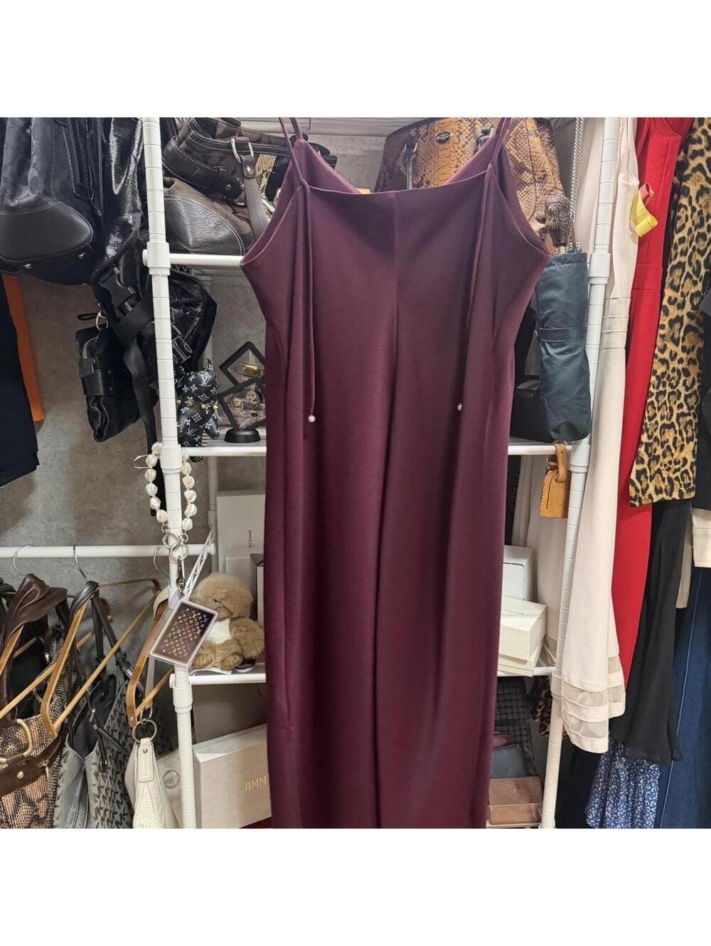 Sam Edelman Women's Burgundy and Purple Dress - Picture 5 of 5